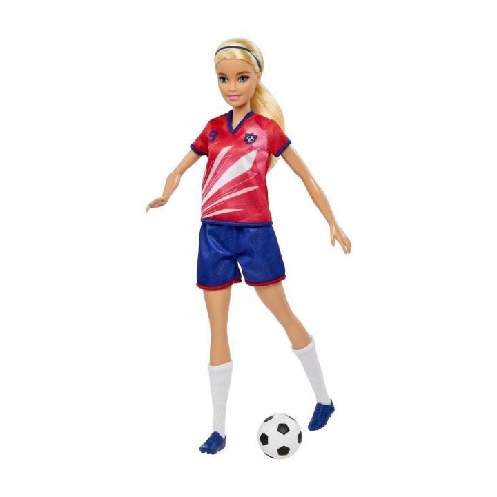 Barbie - Barbie Footballeuse - Poupée Mannequin - Des 3 ans