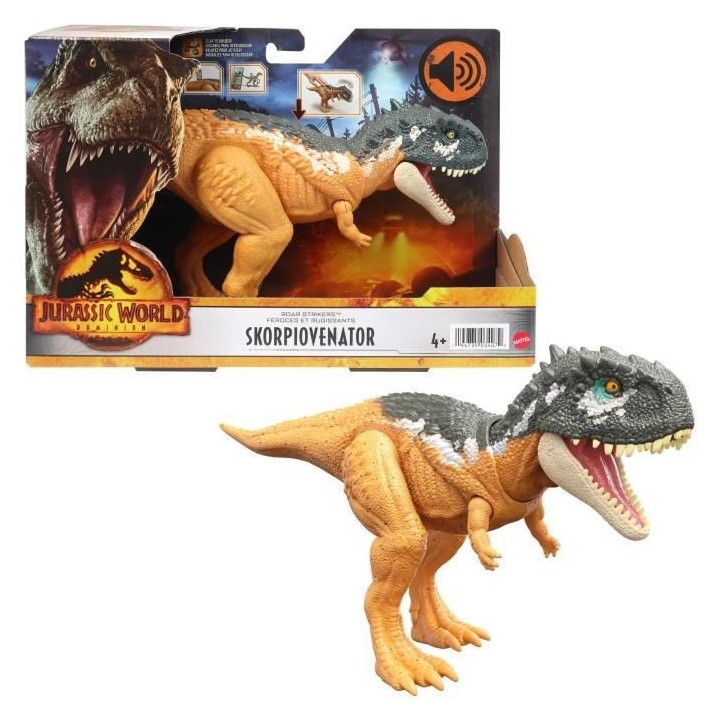 Jurassic World - Skorpiovenator Sonore - Figurines Dinosaure - Des 4 a