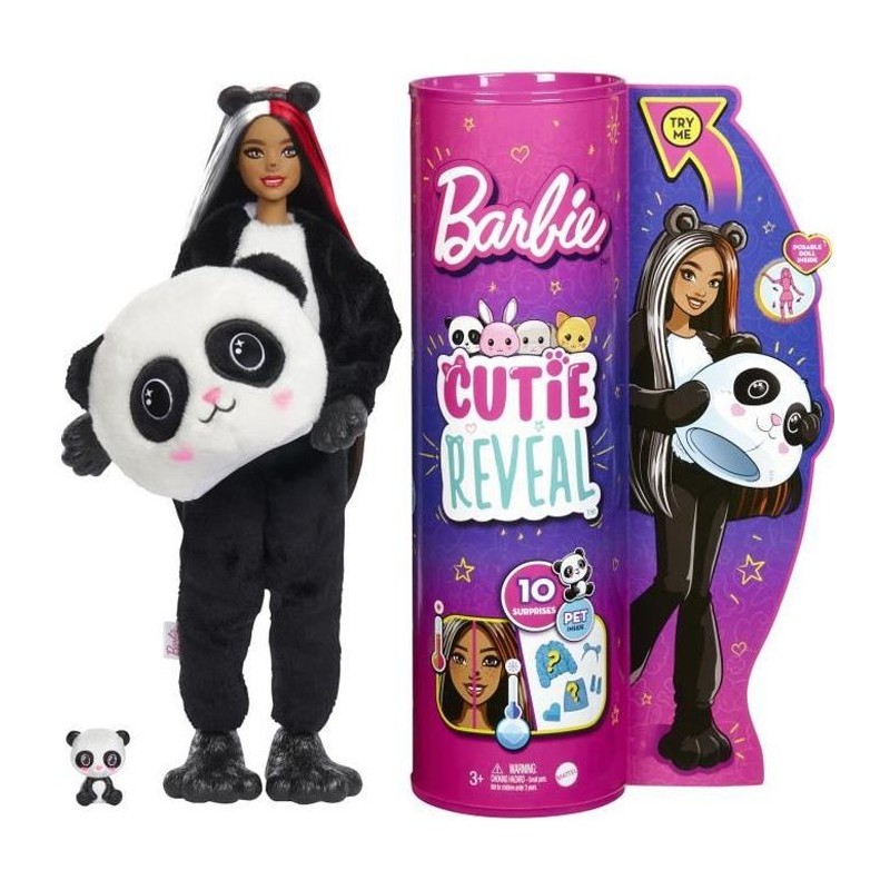 Barbie - Barbie Cutie Reveal Panda - Poupée - 3 ans et +