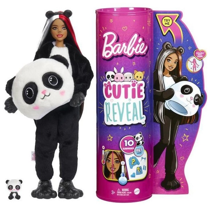 Barbie - Barbie Cutie Reveal Panda - Poupée - 3 ans et +