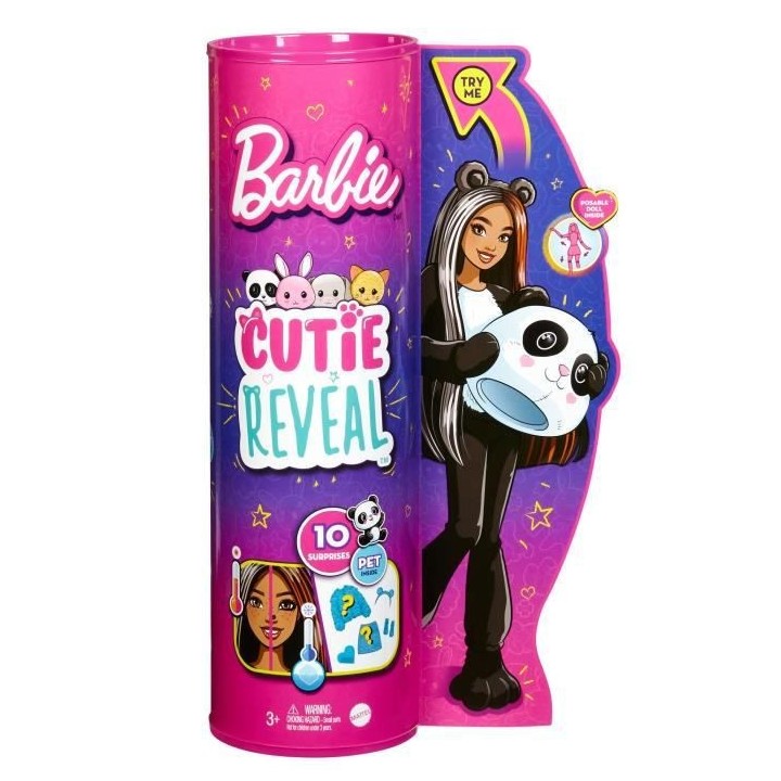 Barbie - Barbie Cutie Reveal Panda - Poupée - 3 ans et +