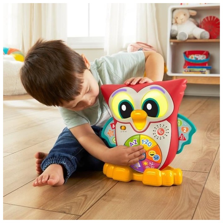 Fisher-Price - Elisabeth La Chouette - Jouet d'éveil 1er age - Des 18