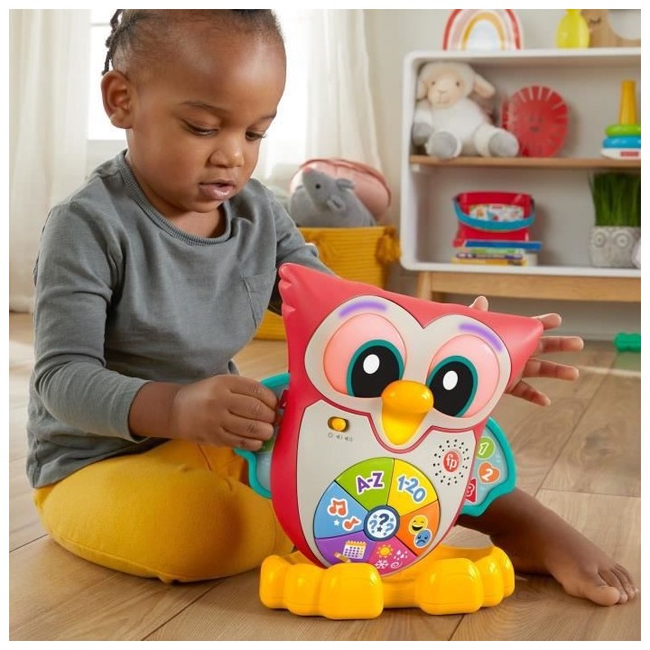 Fisher-Price - Elisabeth La Chouette - Jouet d'éveil 1er age - Des 18