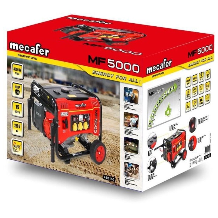 MECAFER GROUPE ELECTROGENE MF5000 - 4000W