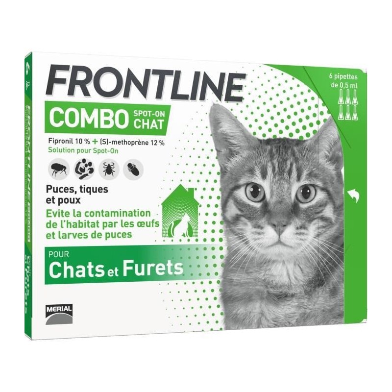 Frontline Combo Chats et Furets 6 pipettes