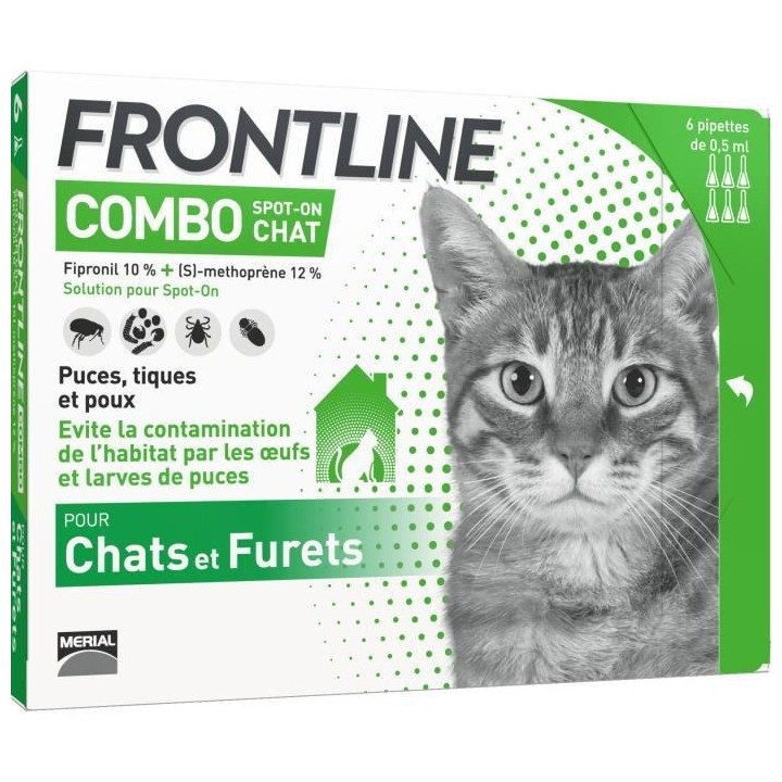Frontline Combo Chats et Furets 6 pipettes