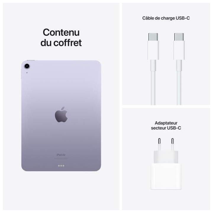 Apple - iPad Air (2022) - 10,9 - WiFi  - 64 Go - Mauve