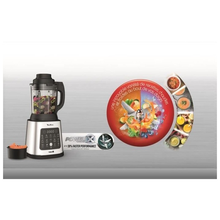 MOULINEX LM83SD10 Perfectmix Cook Blender chauffant, Puissance 1400 W,