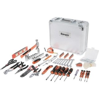 MANUPRO Valise multi-outils en aluminium - 725 outils et accessoires -