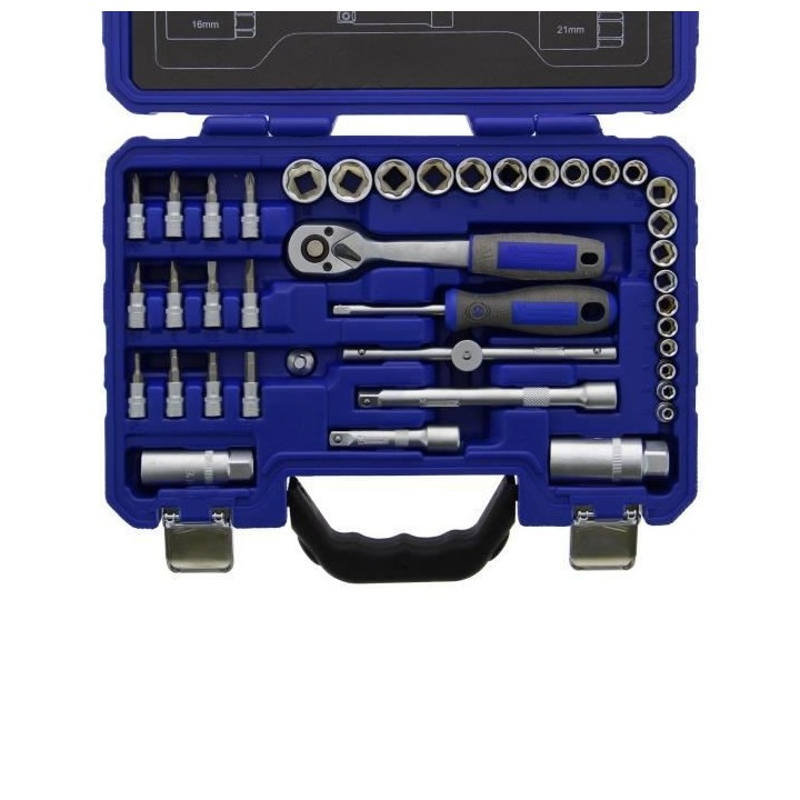 MICHELIN Mallette douilles et embouts 40 pieces 1/4+ 3/8 - Chrome vana