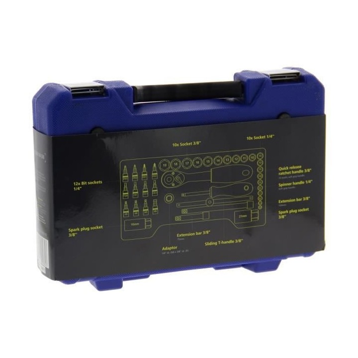 MICHELIN Mallette douilles et embouts 40 pieces 1/4+ 3/8 - Chrome vana