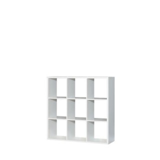 Etagere 9 niches - Décor papier blanc mat - MAURO