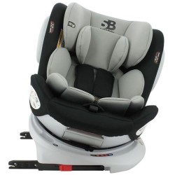 SAFETY BABY - Siege auto isofix Seaty groupe 0/1/2/3 (0-36kg) pivotant a 360° - Dos a la route 0-13 Kg - noir