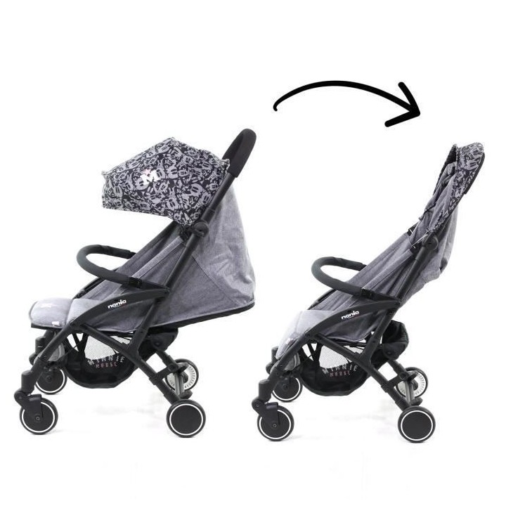 NANIA Poussette compacte Lili - 0-36 mois - Inclinable et légere - Di