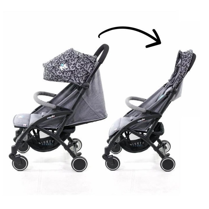 NANIA Poussette compacte Lili - 0-36 mois - Jusqu'a 15kg - Dossier ré