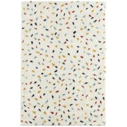 Tapis Chambre poils longs pois multicolore - 100% polypropylene - 80 x 140 cm - Intérieur - NAZAR