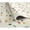 Tapis Chambre poils longs pois multicolore - 100% polypropylene - 80 x 140 cm - Intérieur - NAZAR