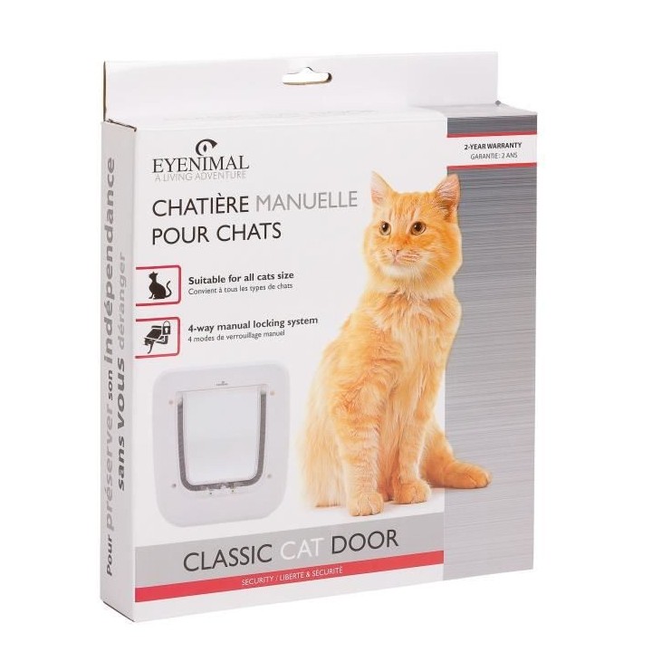 NUM'AXES Chatiere manuelle classique - 4 modes de verrouillage - Pour