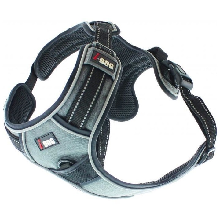 I DOG - Harnais Style Polyvalent avec Anneau Anti-Traction et systeme