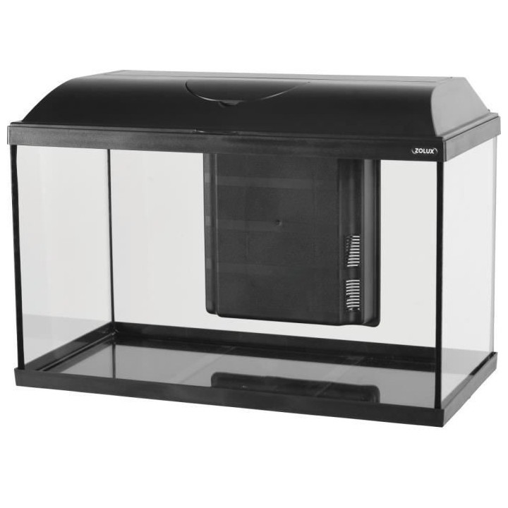 ZOLUX Aquarium ISEO équipé - 57L - L 61 x p 31 x h 42 cm - Noir