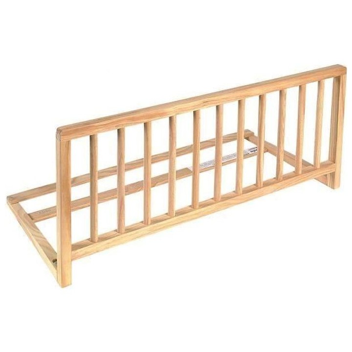 NIDALYS -Barriere de lit bois naturel 90 cm - Norme BS