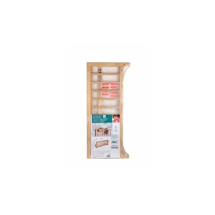 NIDALYS -Barriere de lit bois naturel 90 cm - Norme BS