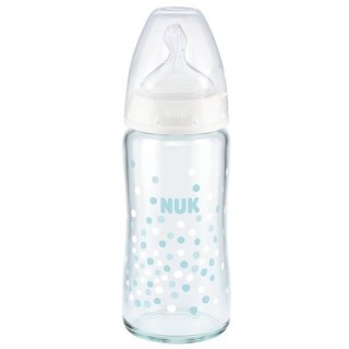NUK Biberon Serenity+ - Col large - En verre - Contrôle de températu