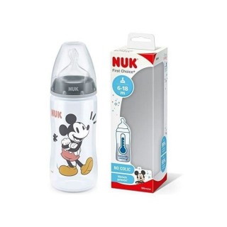 NUK Biberon FC+ Mickey - Temperature Control - En silicone - 300 ml -