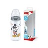 NUK Biberon FC+ Mickey - Temperature Control - En silicone - 300 ml - 6-18 mois