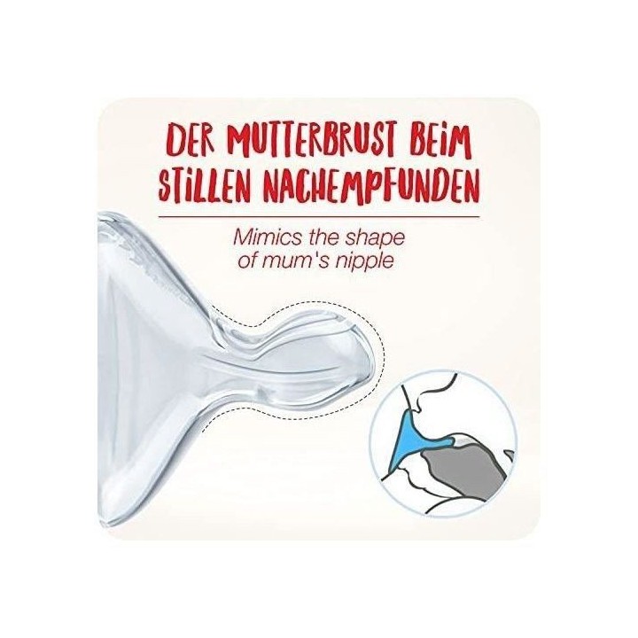 NUK Biberon FC+ Mickey - Temperature Control - En silicone - 300 ml -