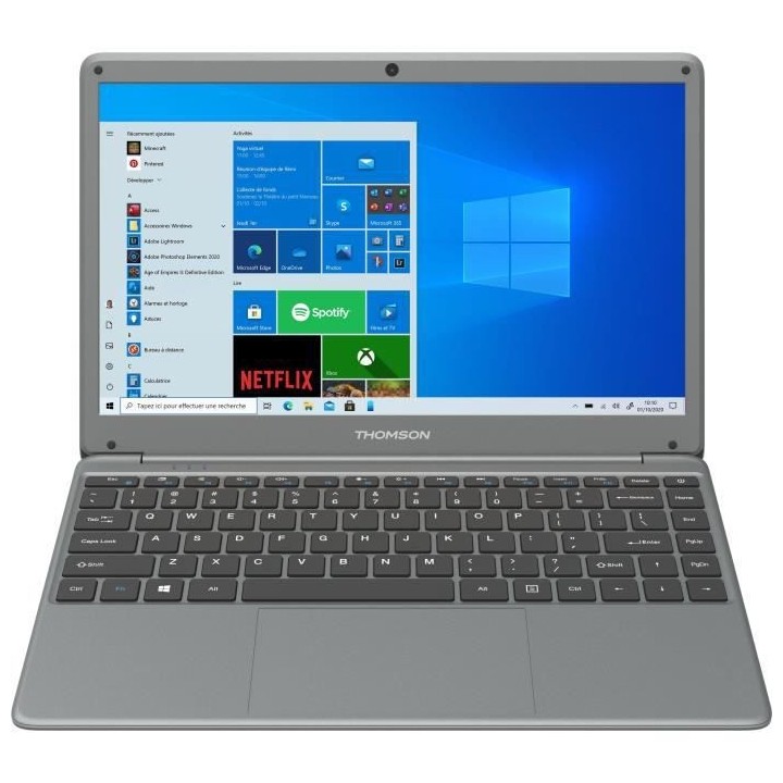 PC Portable THOMSON Aluminium 14,1 HD - Intel Celeron - RAM 4 Go - Sto