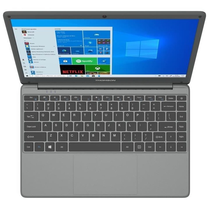 PC Portable THOMSON Aluminium 14,1 HD - Intel Celeron - RAM 4 Go - Sto
