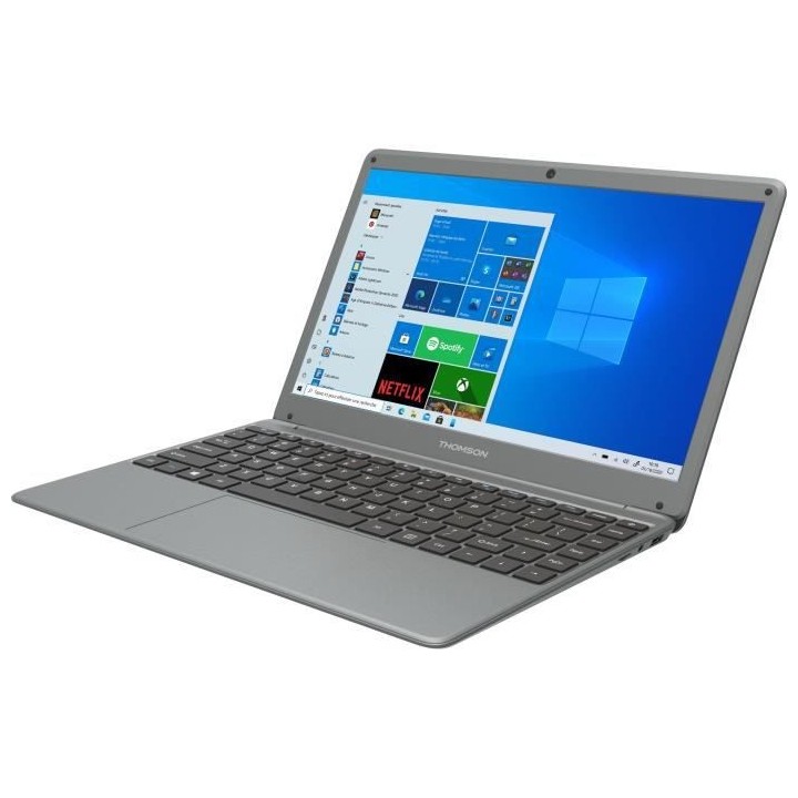 PC Portable THOMSON Aluminium 14,1 HD - Intel Celeron - RAM 4 Go - Sto