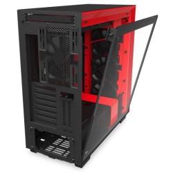 NZXT BOITIER PC H710i - USB 3.1 - Noir / Rouge Mat - Verre trempé - Format ATX (CA-H710i-BR)