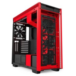 NZXT BOITIER PC H710i - USB 3.1 - Noir / Rouge Mat - Verre trempé - Format ATX (CA-H710i-BR)