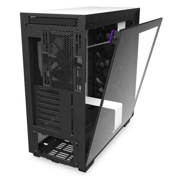 NZXT BOITIER PC H710 - USB 3.1 - Blanc Mat - Verre trempé - Format AT