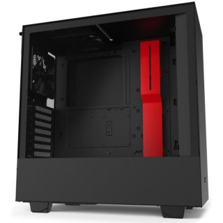 NZXT BOITIER PC H510 - USB 3.1 - Noir / Rouge Mat - Verre trempé - Fo
