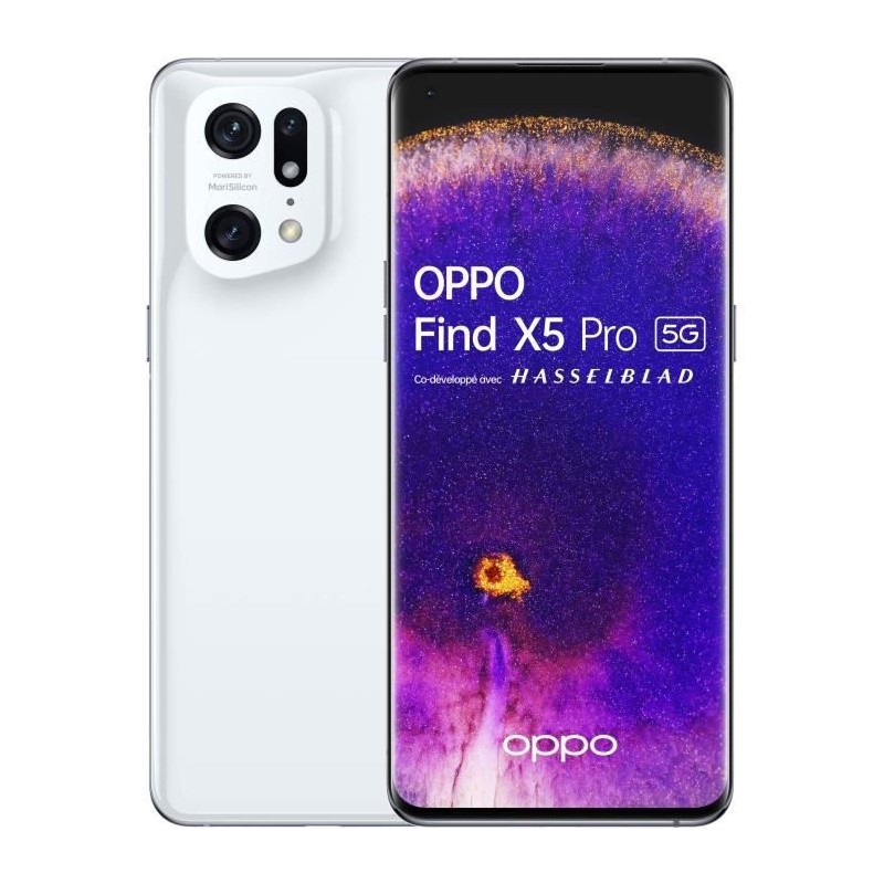 OPPO Find X5 Pro 5G 256Go Blanc Céramique