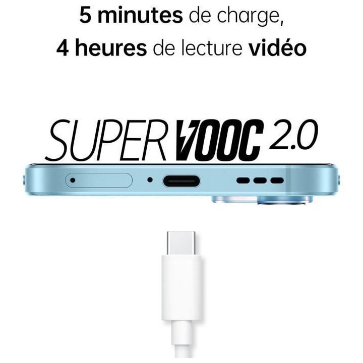 OPPO Reno6 128Go 5G Bleu