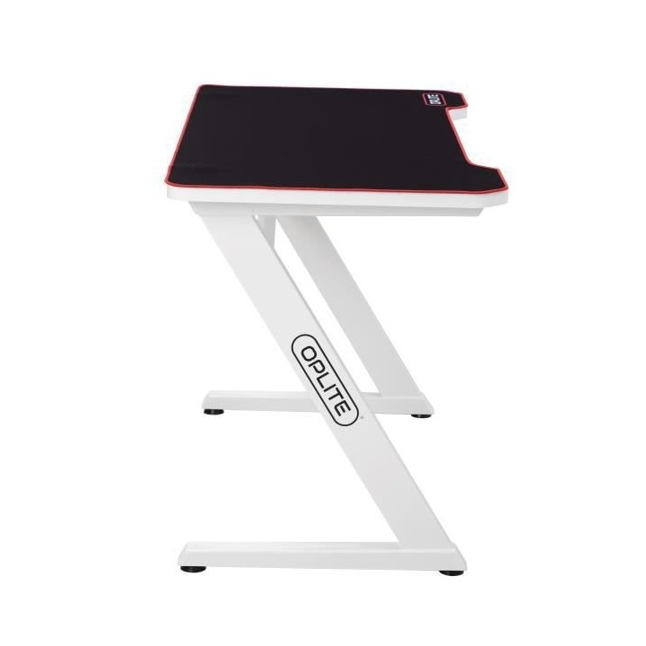 OPLITE Bureau Gaming Tilt Desk Blanc / Noir - (OP-TGD-W)