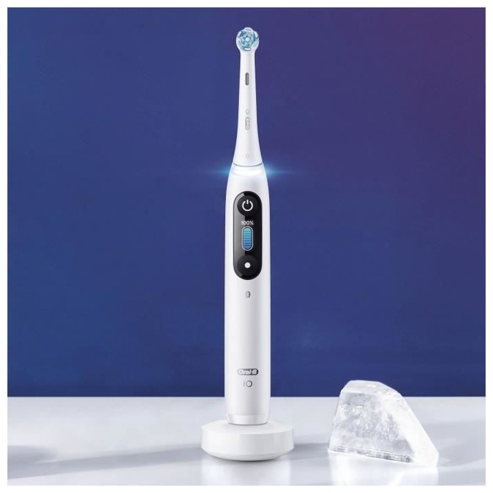 Brosse a Dents Électrique Oral-B iO Série 8s - Blanc - Rechargeable