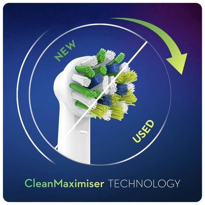 Oral-B Brossette CrossAction avec Technologie CleanMaximiser 8 unités