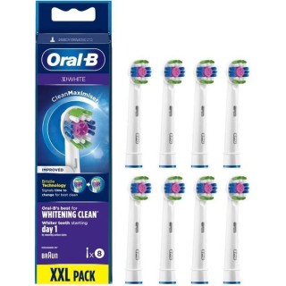 Oral-B 3D White Brossettes de Rechange Clean Maximiser, Brosse a Dents