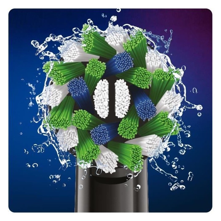 Oral-B Brossette de Rechange Precision Cross Action Clean Max, Noire,