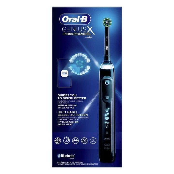 Brosse a Dents Électrique Rechargeable Oral-B Genius X - 1 Manche - N