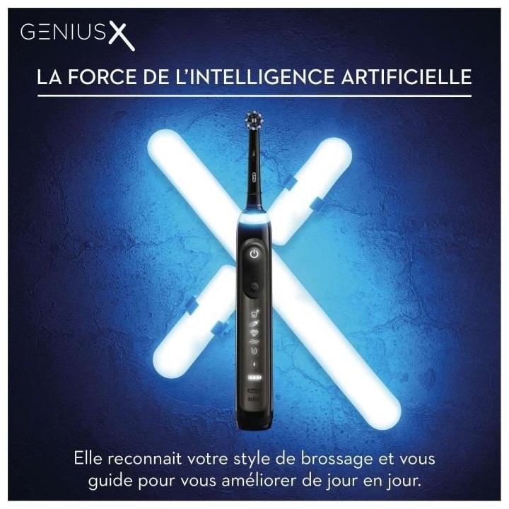 Brosse a Dents Électrique Rechargeable Oral-B Genius X - 1 Manche - N