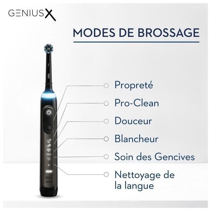 Brosse a Dents Électrique Rechargeable Oral-B Genius X - 1 Manche - N