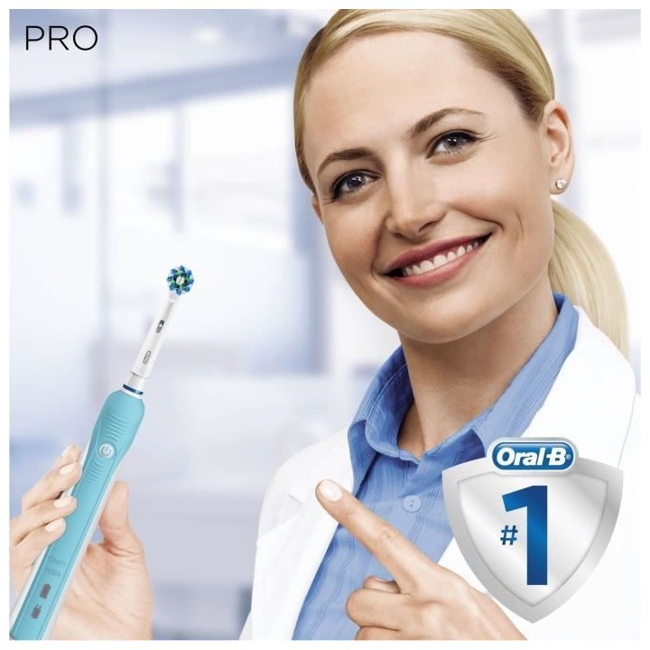Oral-B PRO 1 700 Cross Action - Brosse a Dents Électrique - Recharge
