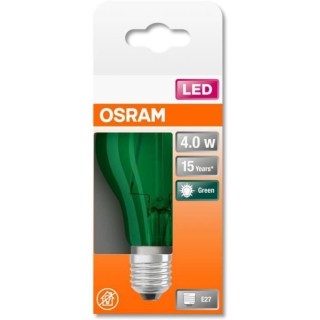 OSRAM Ampoule LED Standard verre vert déco 4W 15 E27 chaud