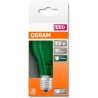 OSRAM Ampoule LED Standard verre vert déco 4W 15 E27 chaud